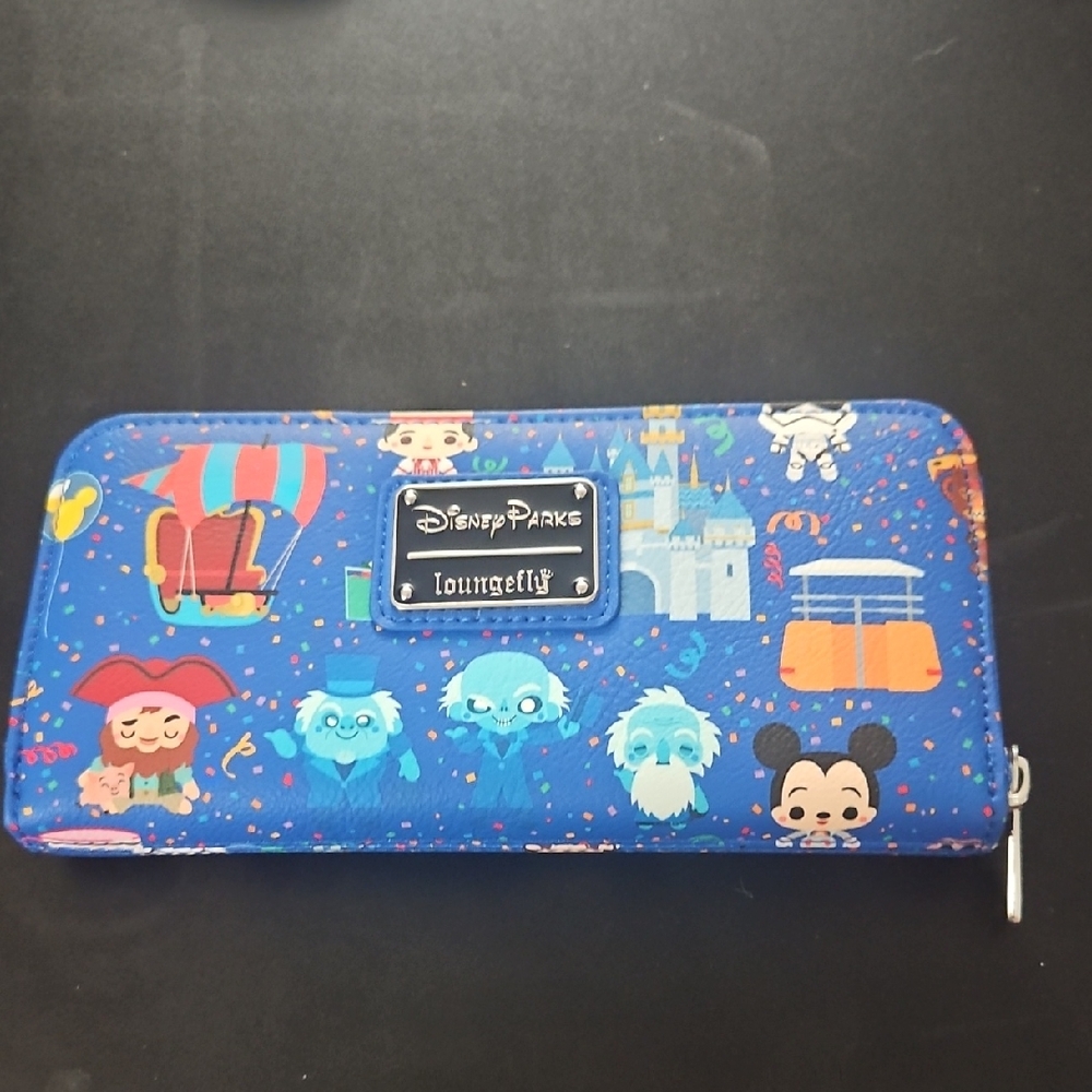 Loungefly Disney Parks Blue Chibi Character Wallet